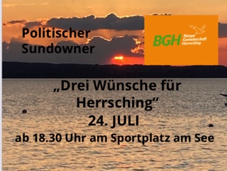 Politischer Sundowner – BGH-Treffen am 24.7.25 ab 18.30 Uhr am Alten Sportplatz